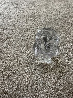 Princess House Clear Glass Owl Figurine